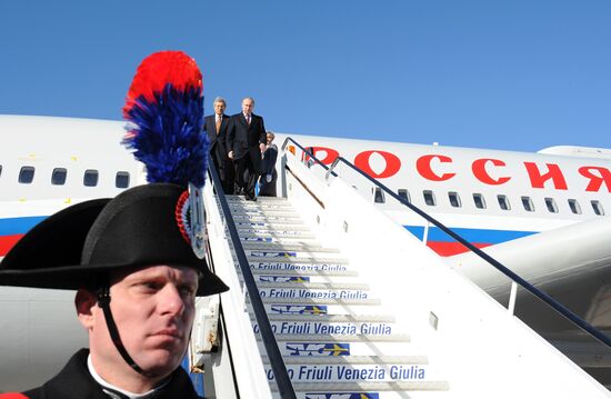 Vladimir Putin visits Italy