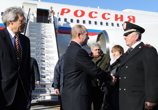 Vladimir Putin visits Italy