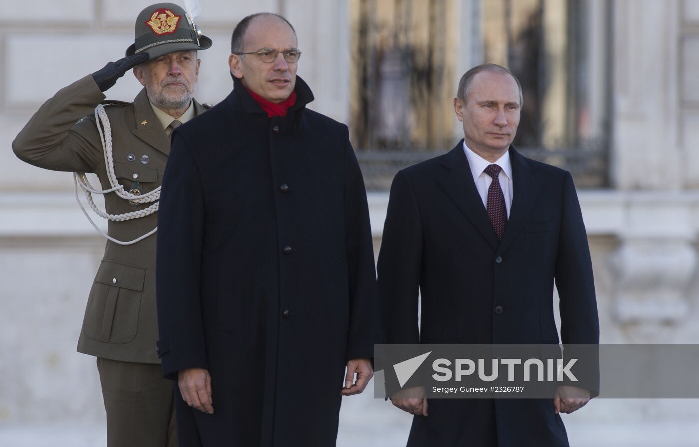 Vladimir Putin visits Italy