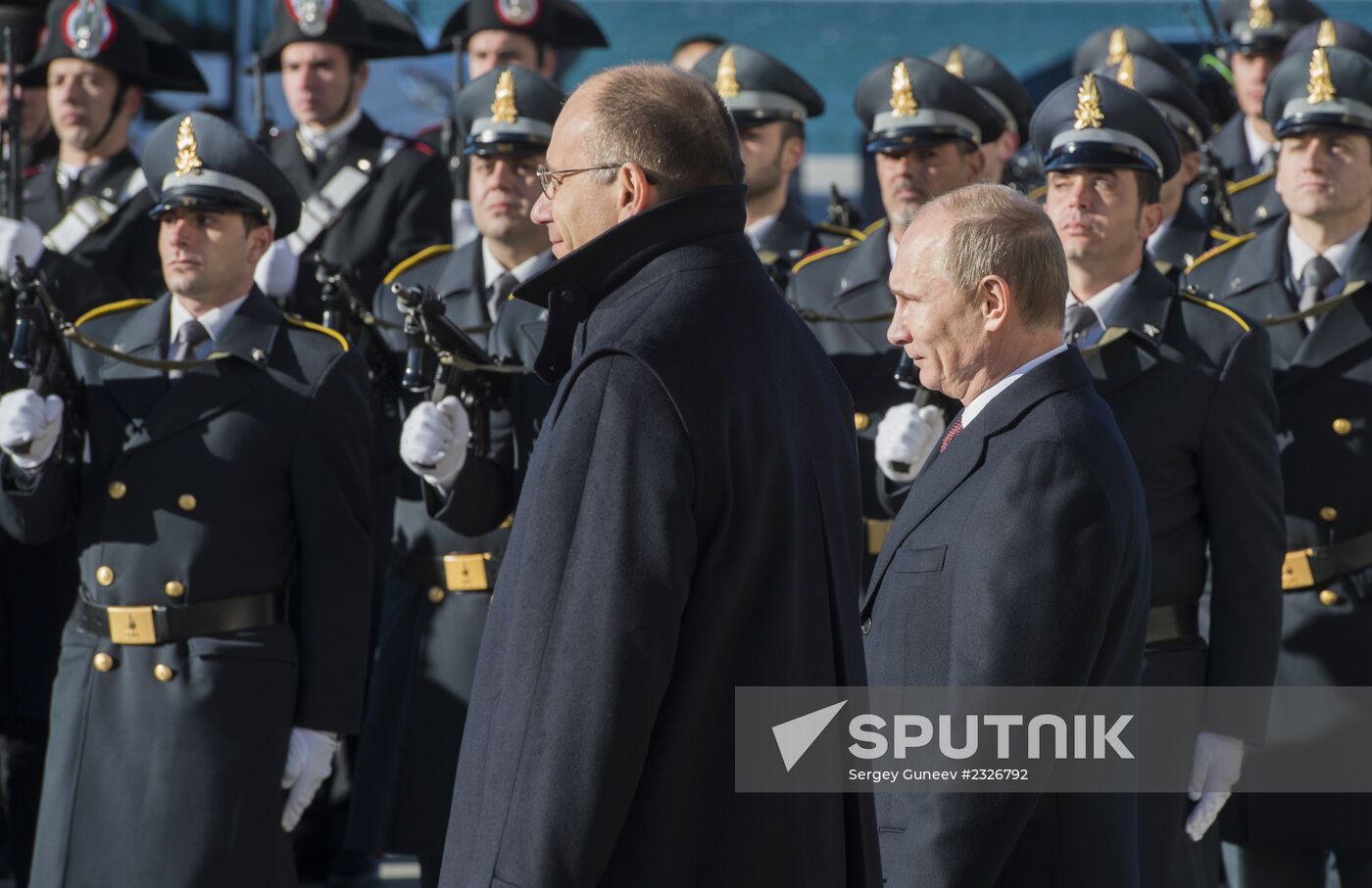 Vladimir Putin visits Italy