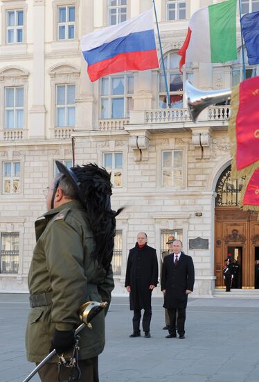 Vladimir Putin visits Italy
