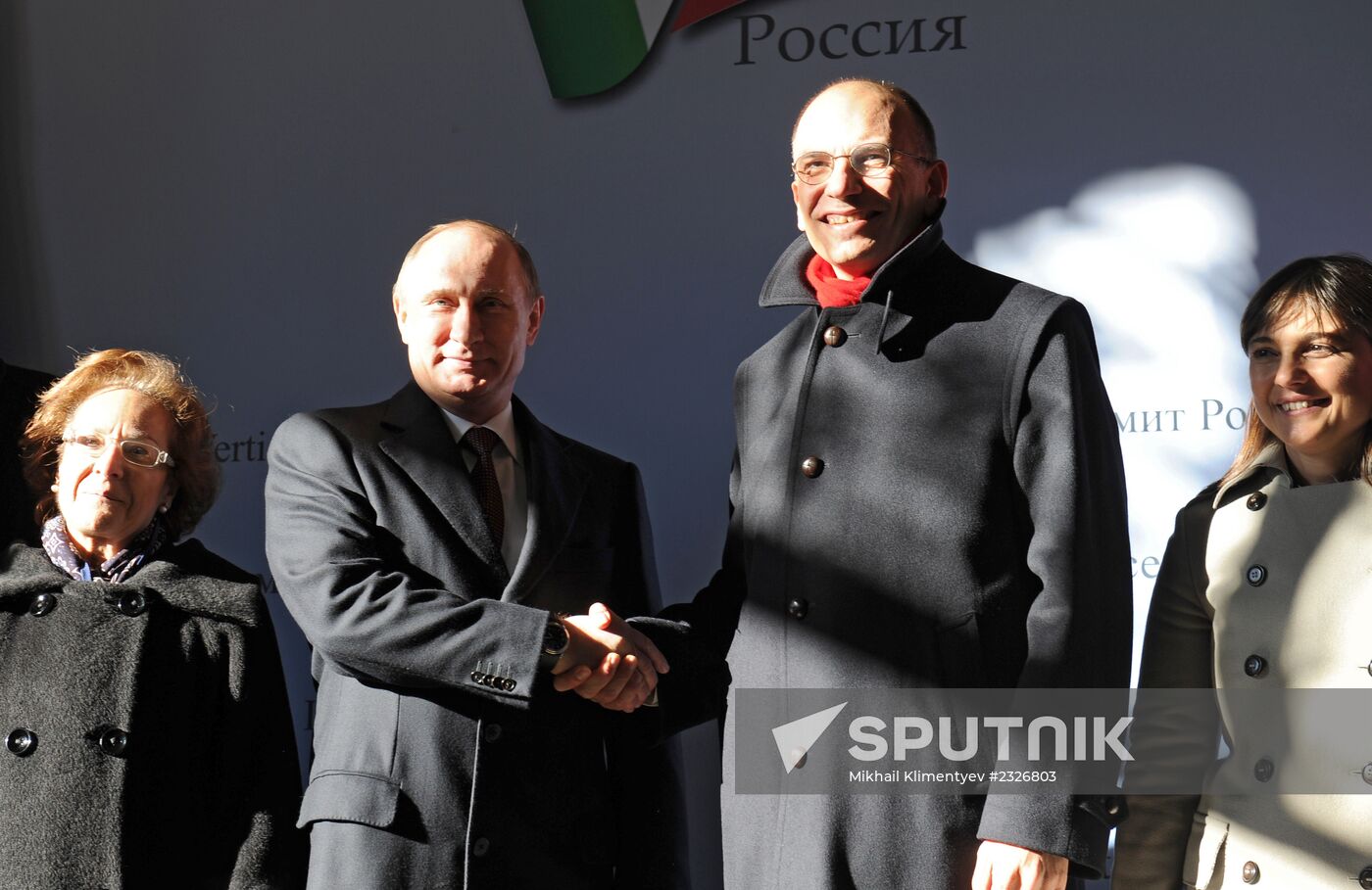 Vladimir Putin visits Italy