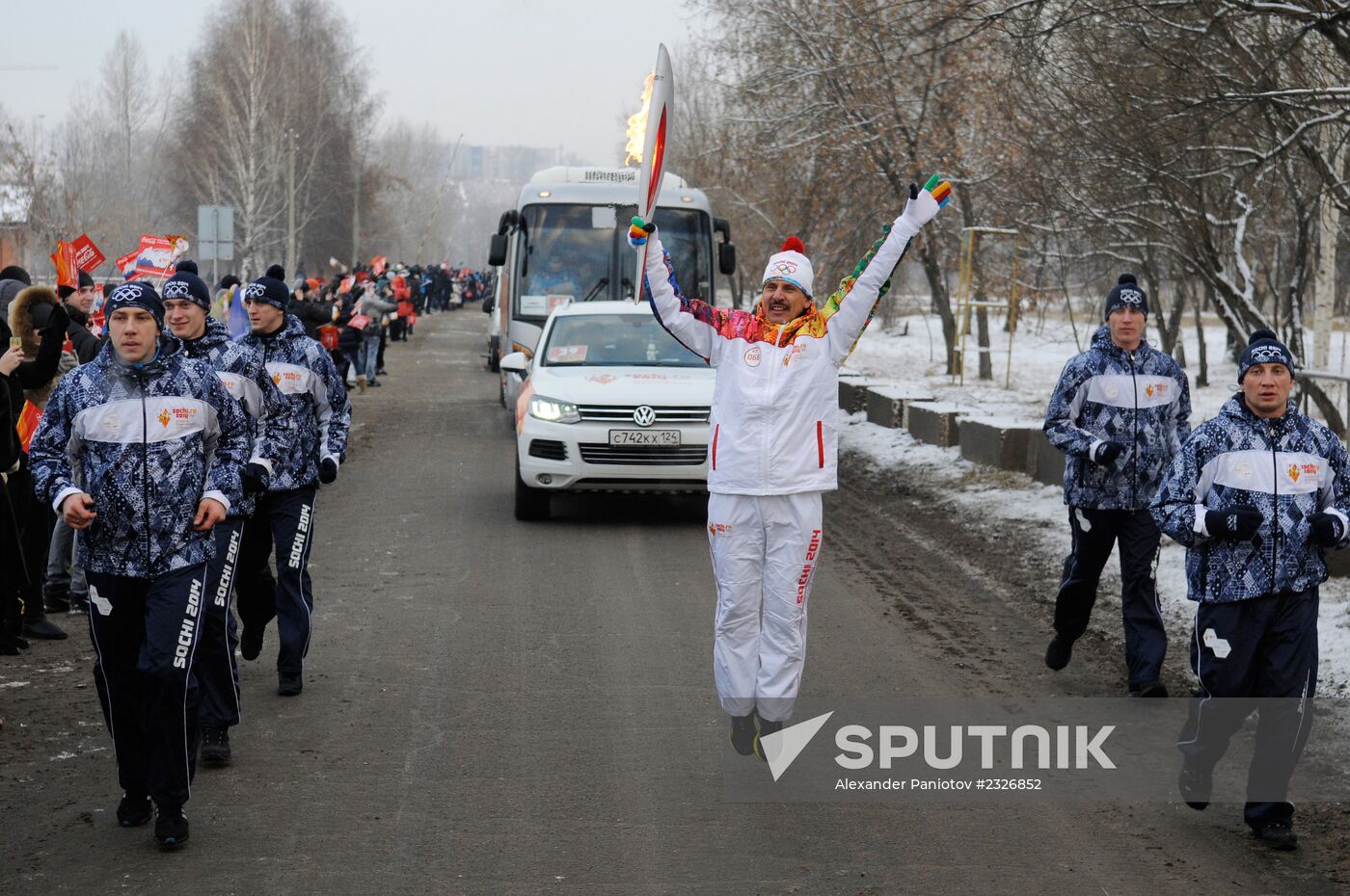 Olympic torch relay: Krasnoyarsk