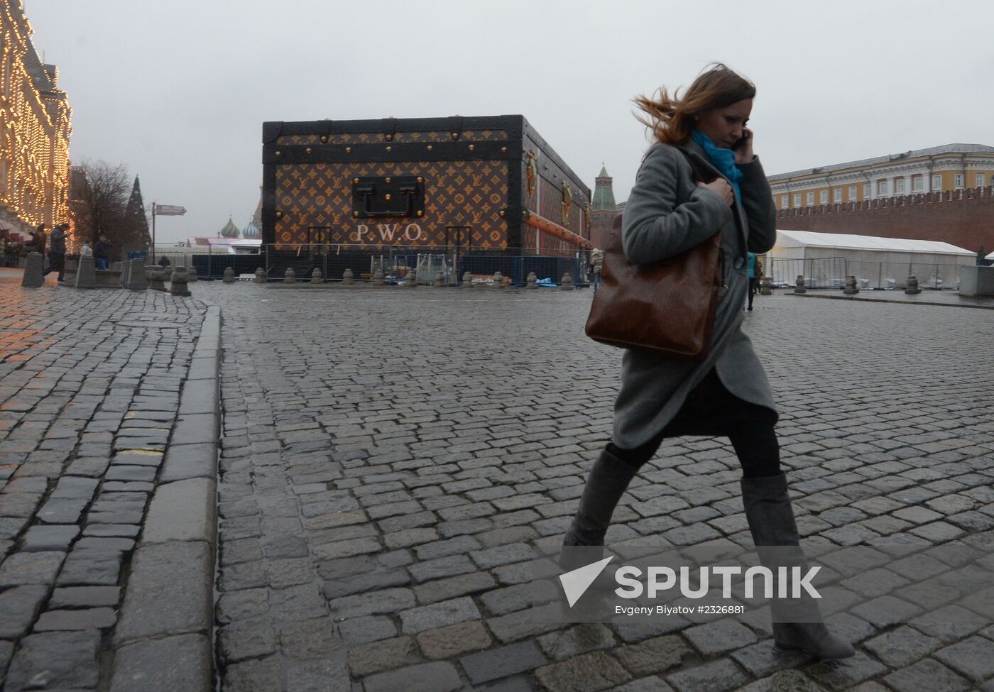 Louis Vuitton bag on Moscow's Red Square