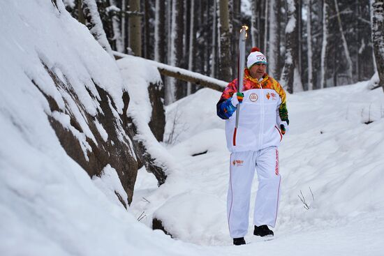 Olympic torch relay: Krasnoyarsk