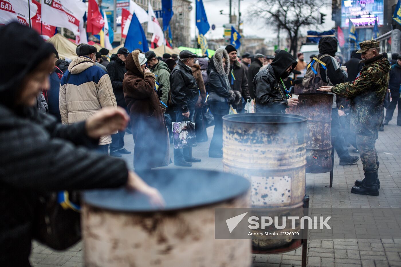 Riots in Ukraine after government refusal to join EU