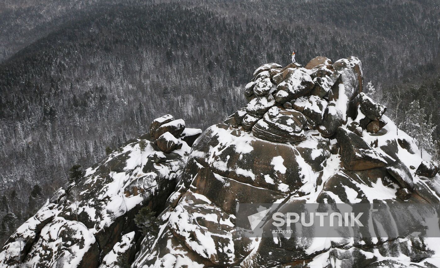 Olympic torch relay: Krasnoyarsk