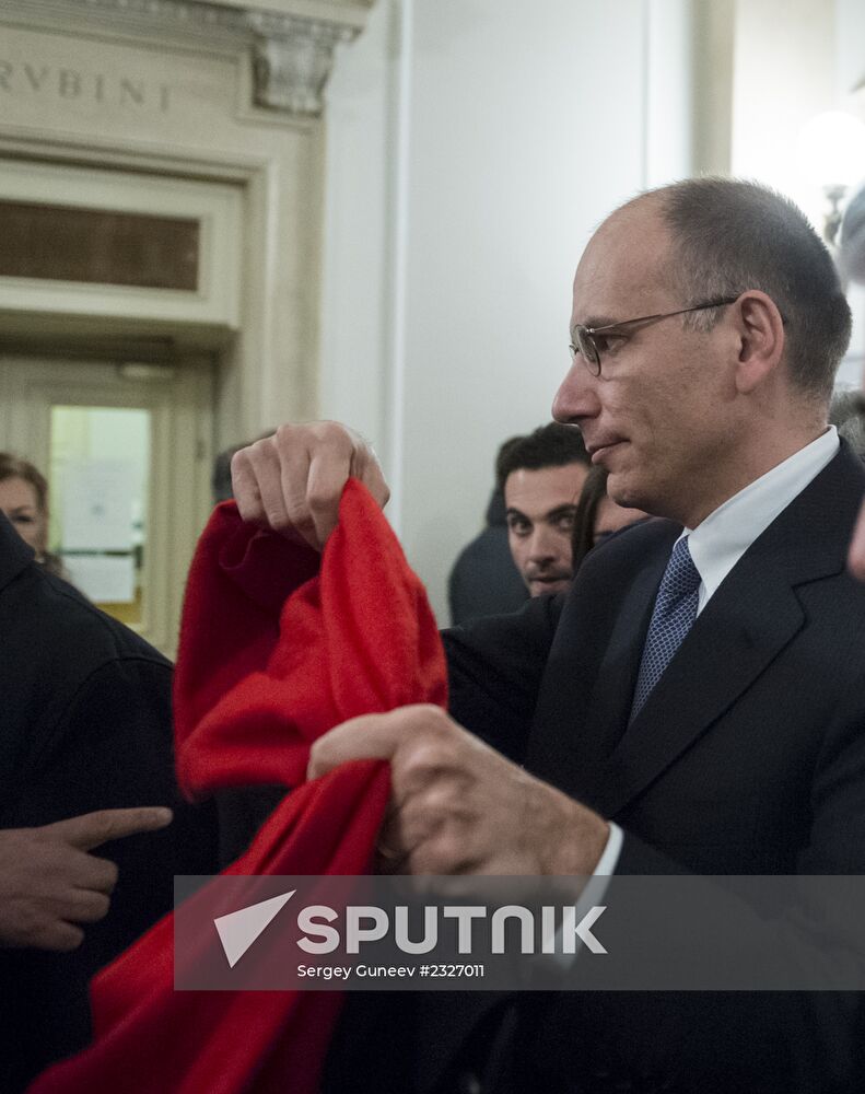 Vladimir Putin visits Italy