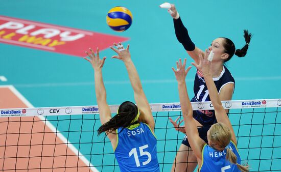 Volleyball Champions League. Dynamo-Kazan vs. Stiinta