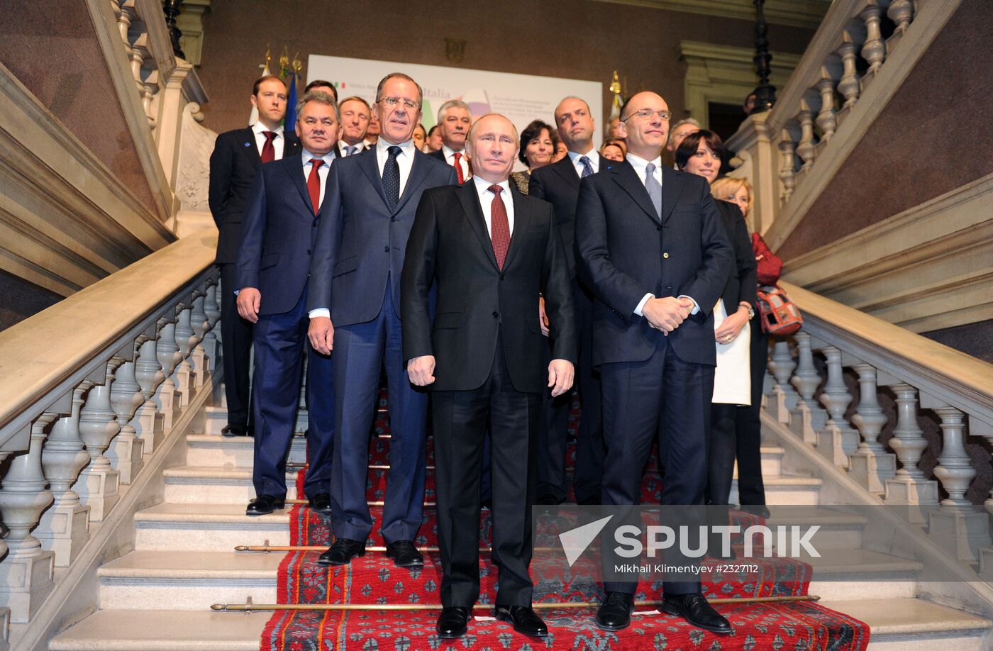 Vladimir Putin visits Italy