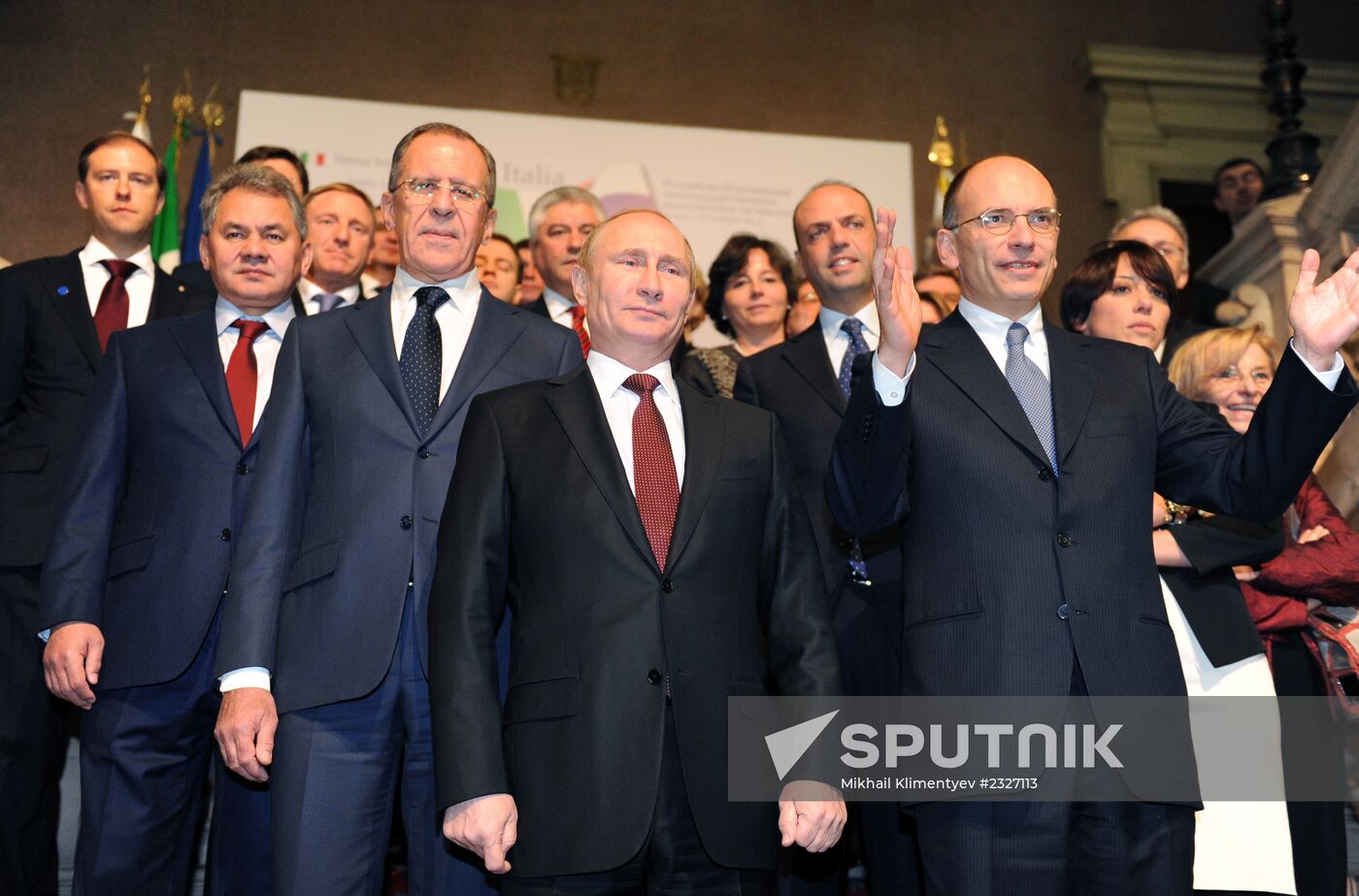 Vladimir Putin visits Italy