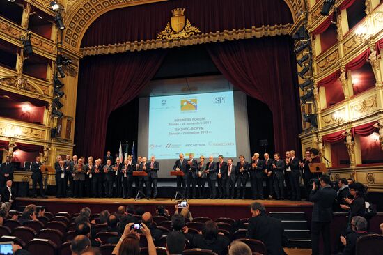 Vladimir Putin visits Italy