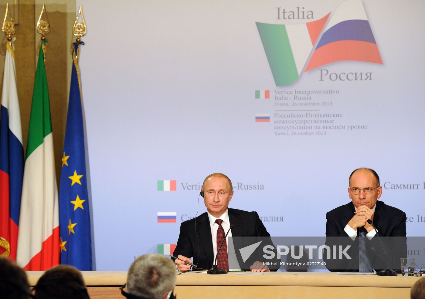 Vladimir Putin visits Italy