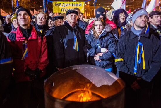 Riots in Ukraine after government refusal to join EU