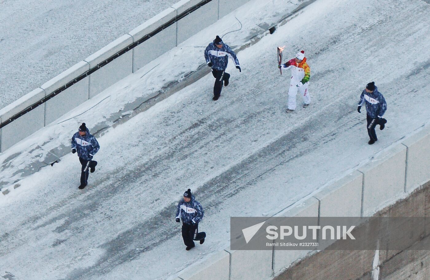 Olympic torch relay in Republic of Khakassia