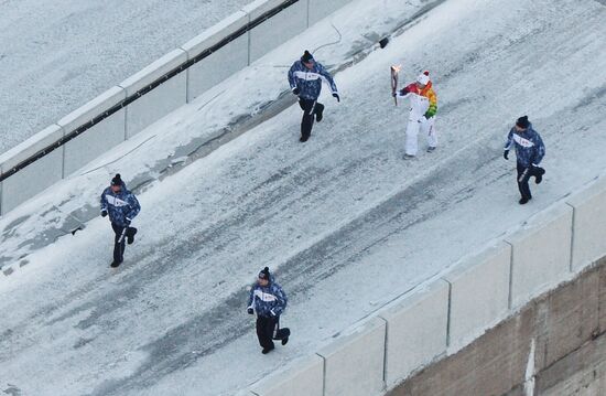 Olympic torch relay in Republic of Khakassia