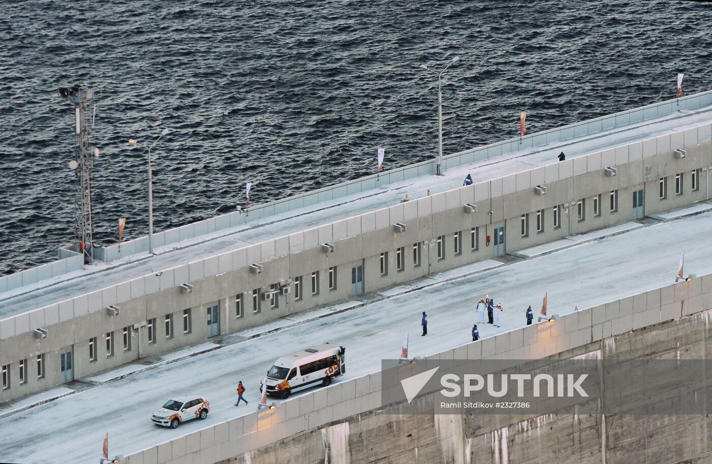 Olympic torch relay. Khakassia