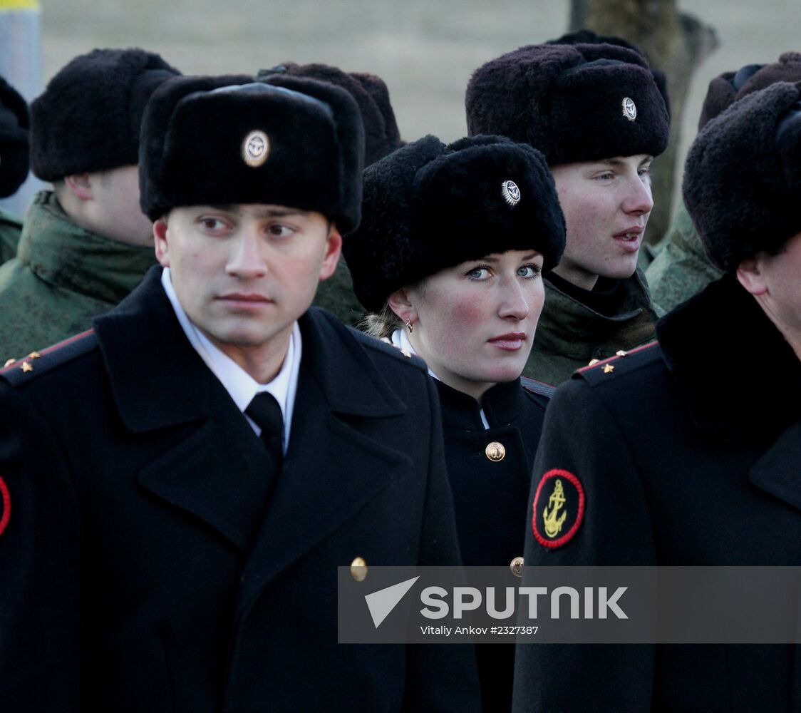 Celebrating Marine Corps Day at Russia's Pacific Fleet