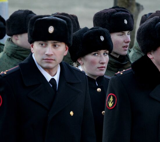 Celebrating Marine Corps Day at Russia's Pacific Fleet