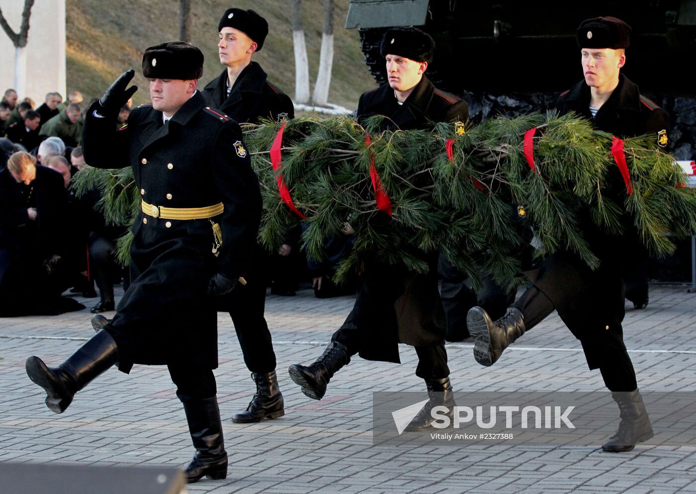 Celebrating Marine Corps Day at Russia's Pacific Fleet