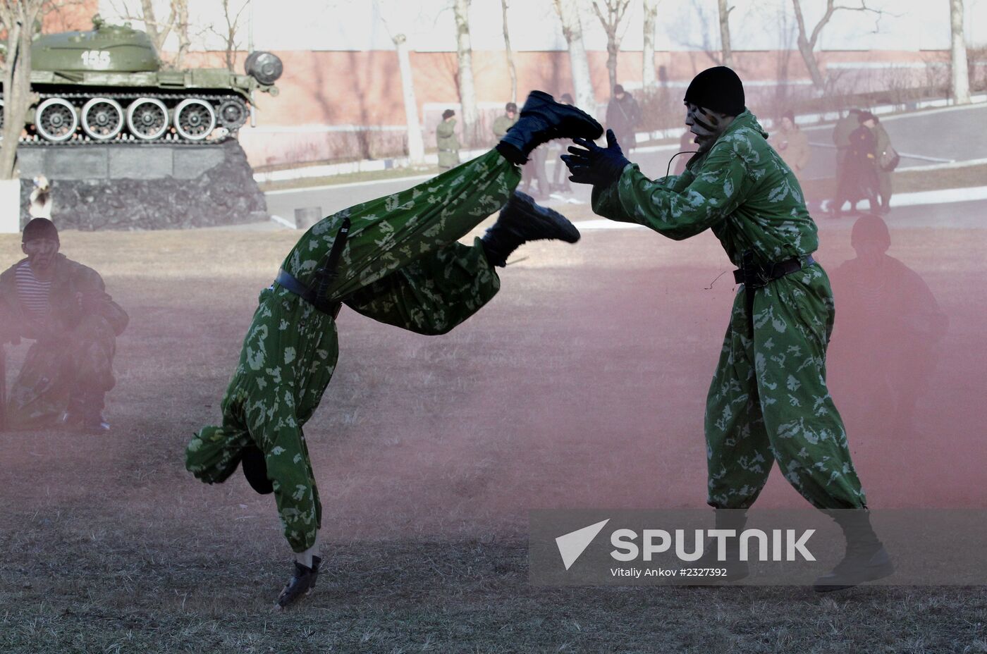 Celebration of Naval Infantry Day at Pacific Fleet