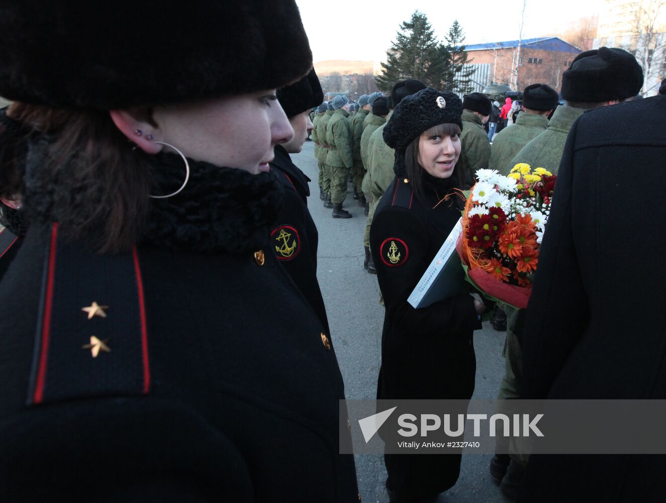Celebrating Marine Corps Day at Russia's Pacific Fleet