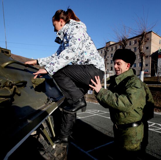 Celebrating Marine Corps' Day at Russia's Pacific Fleet
