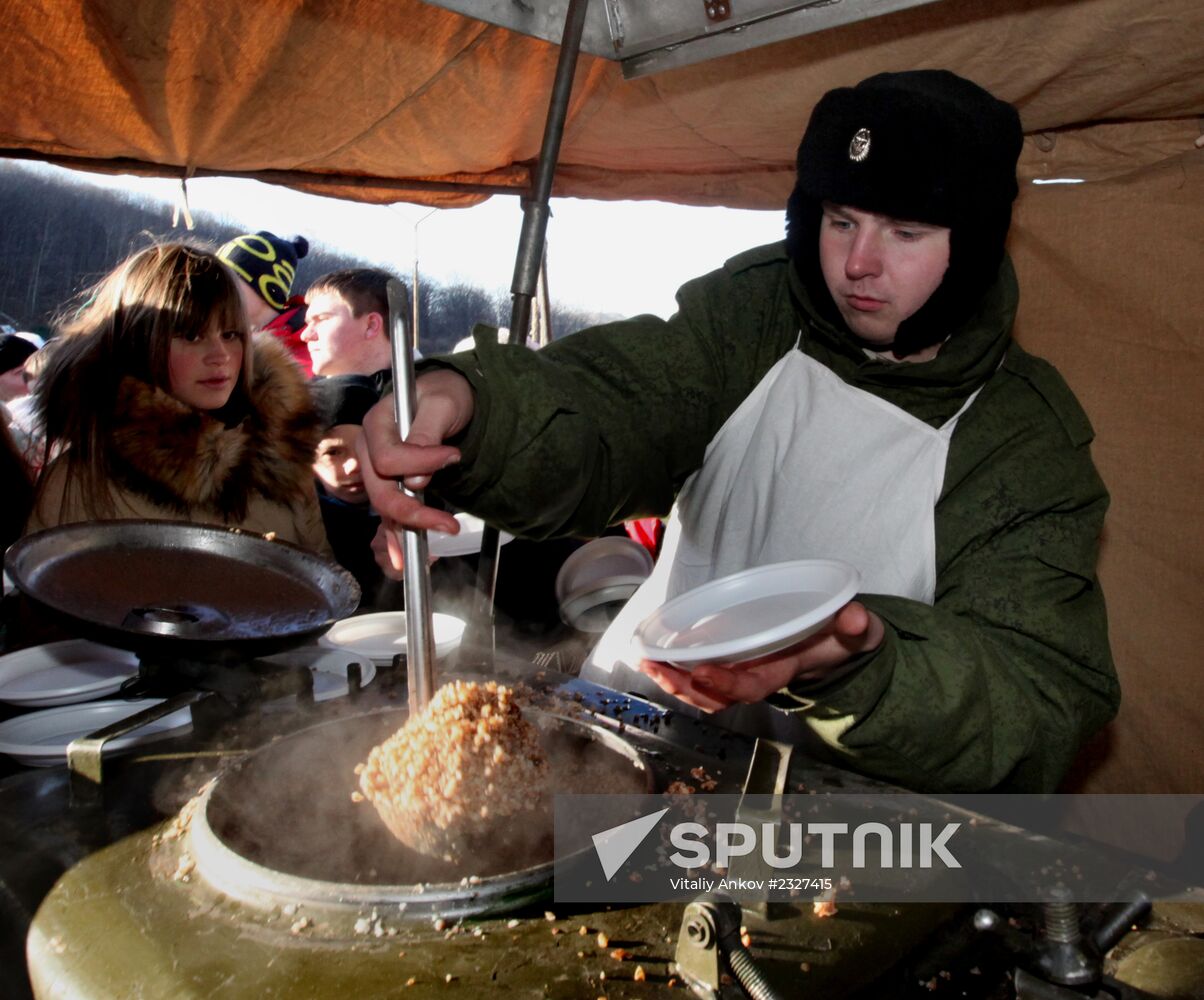 Celebrating Marine Corps Day at Russia's Pacific Fleet