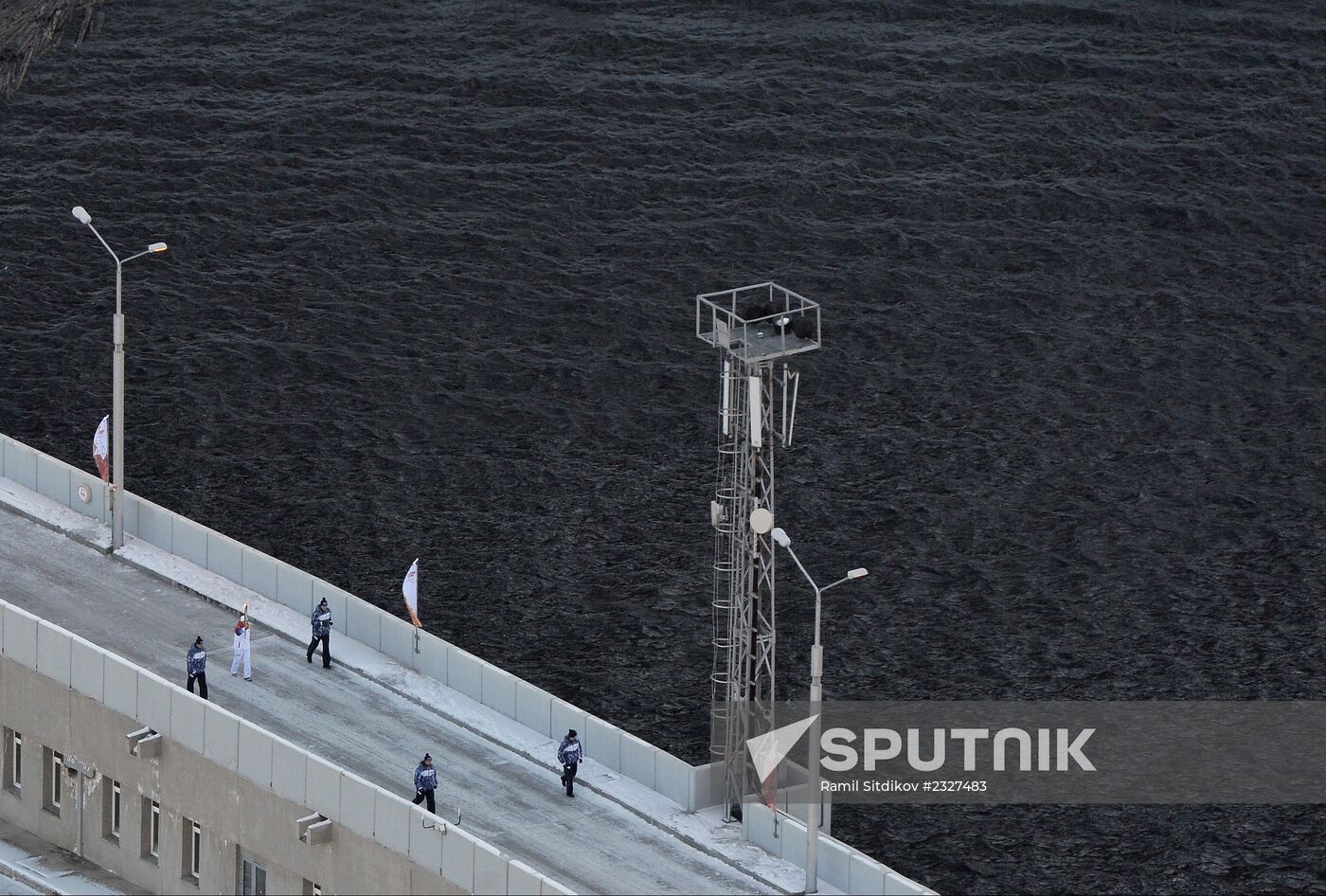 Olympic torch relay. Khakassia