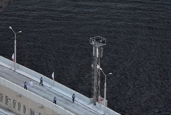 Olympic torch relay. Khakassia