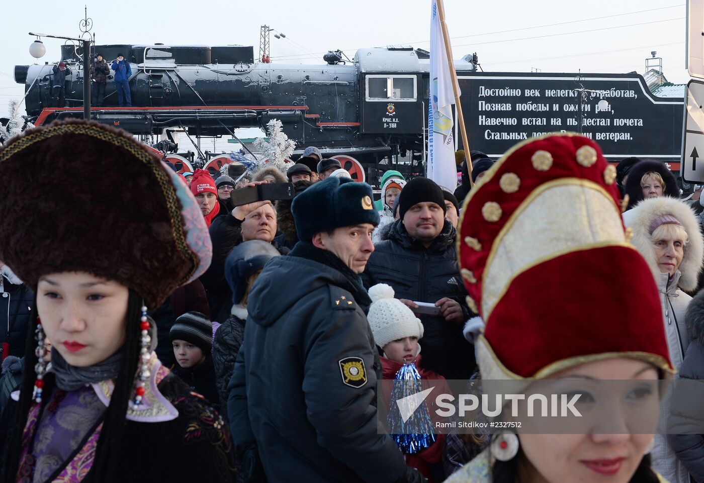 Olympic torch relay. Khakassia