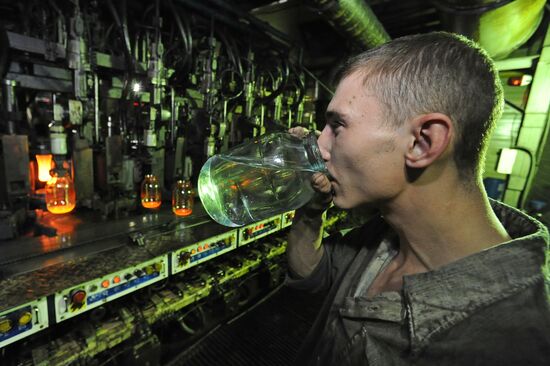 Glass casting factory in Chelyabinsk