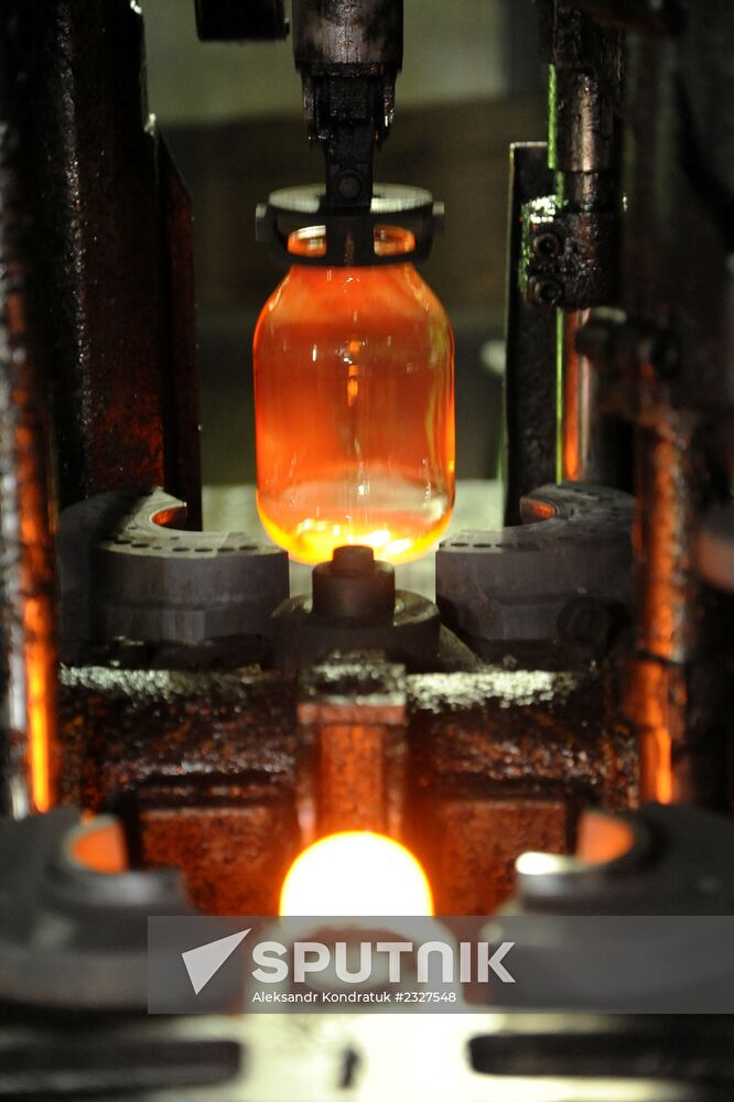 Glass casting factory in Chelyabinsk