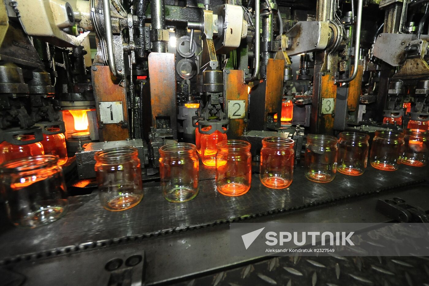 Glass casting factory in Chelyabinsk