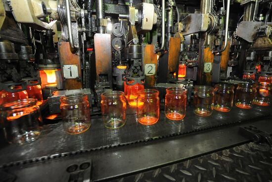 Glass casting factory in Chelyabinsk
