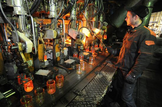 Glass casting factory in Chelyabinsk