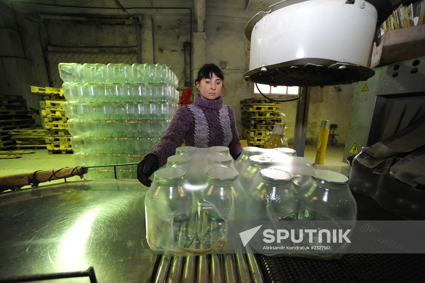 Glass casting factory in Chelyabinsk