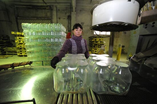 Glass casting factory in Chelyabinsk