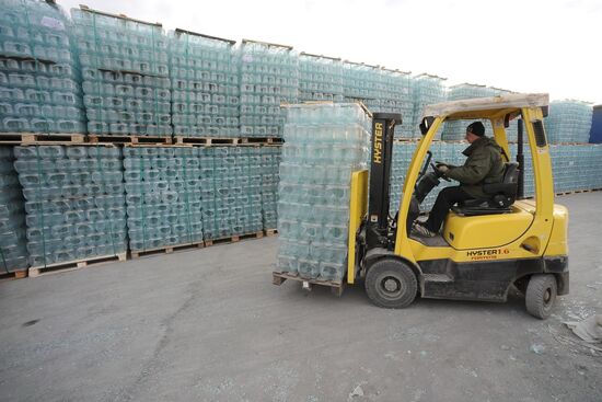 Glass casting factory in Chelyabinsk