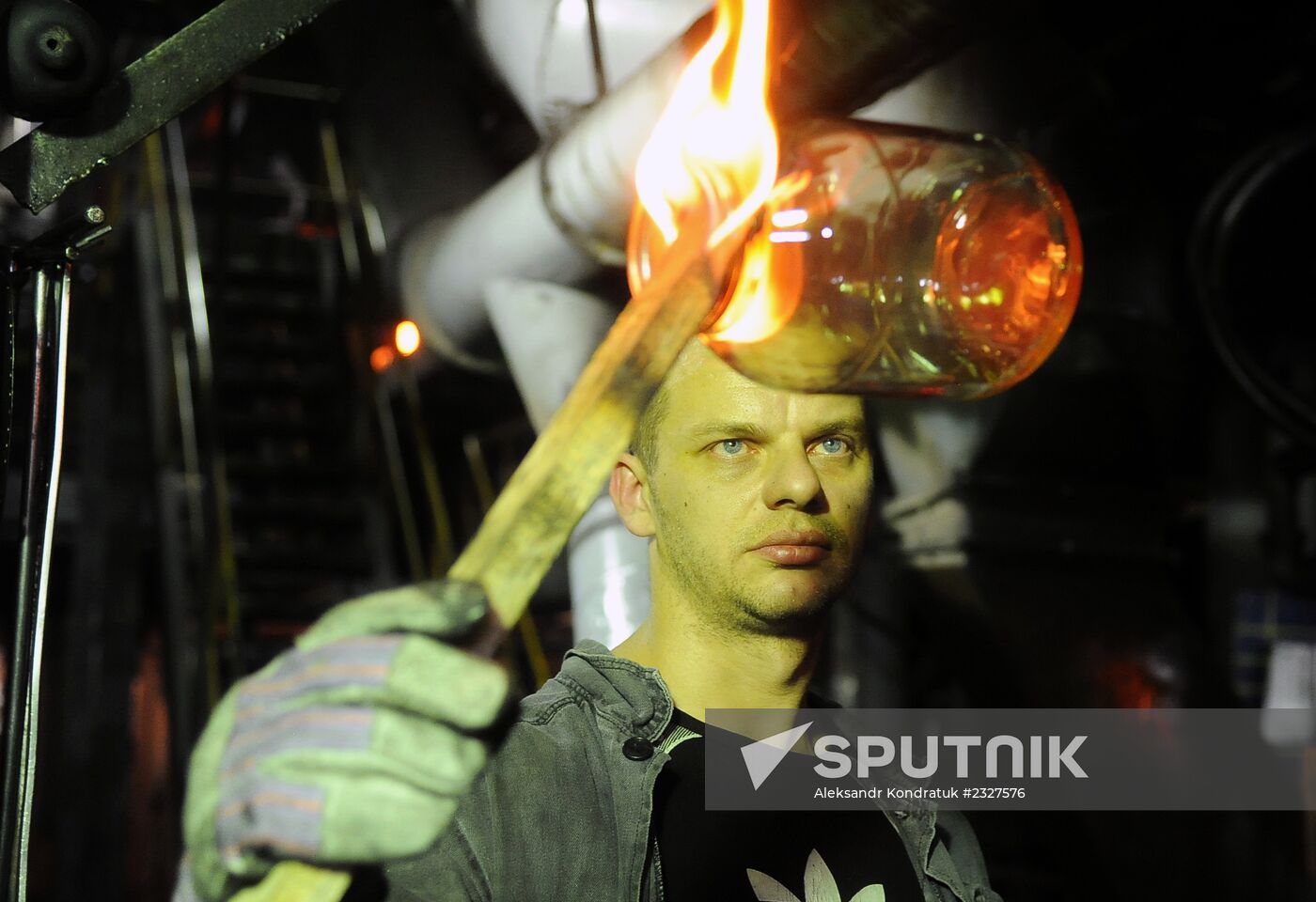 Glass casting factory in Chelyabinsk