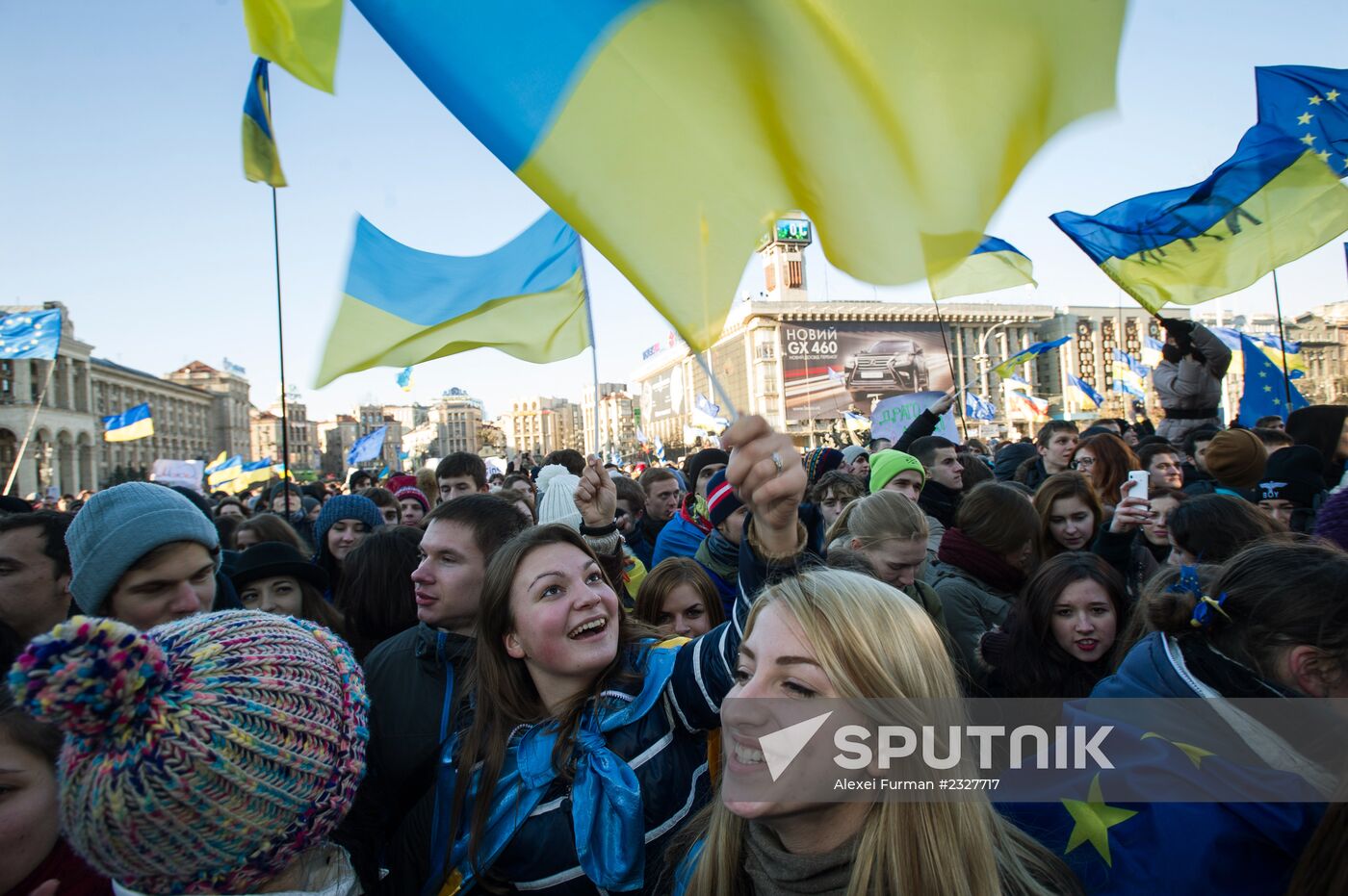 Rally in Ukraine for EU integration