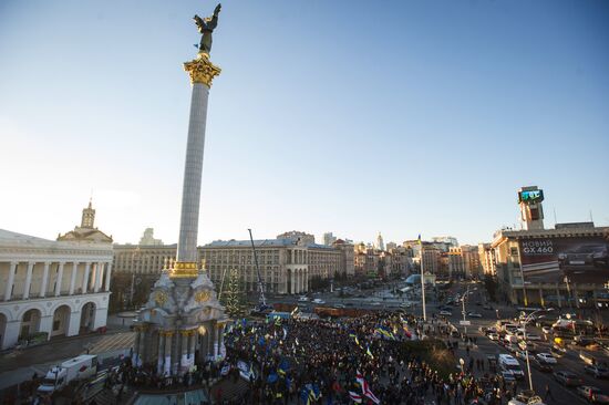Rally in Ukraine for EU integration