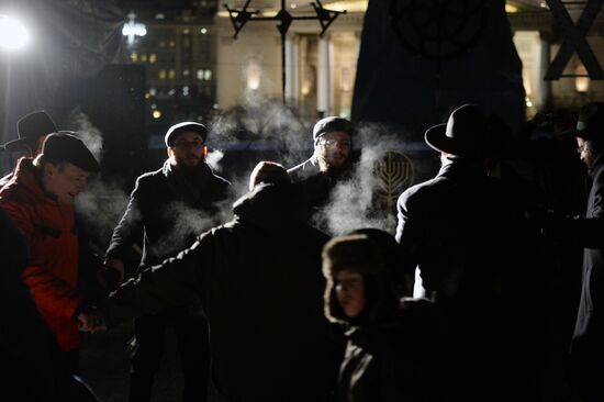 Hanukkah celebration in Moscow