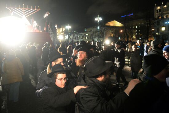 Hanukkah celebration in Moscow