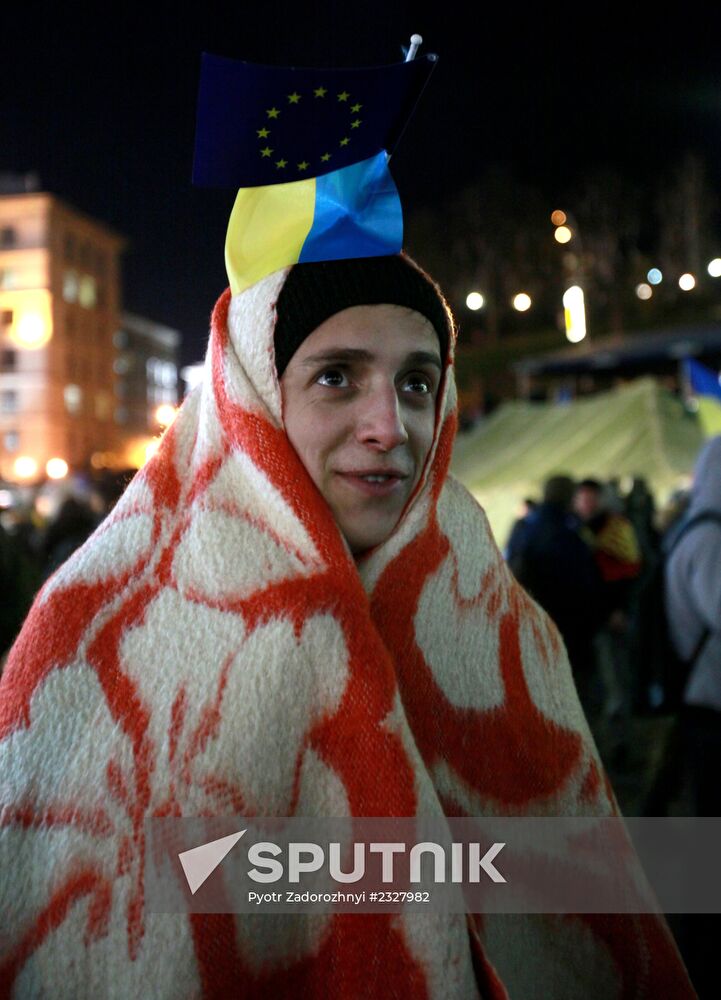 Rally in Ukraine in support of EU integration