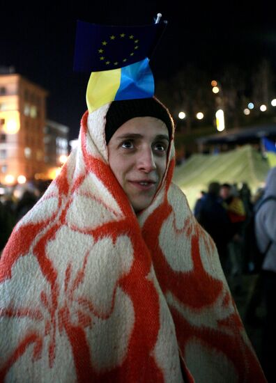 Rally in Ukraine in support of EU integration