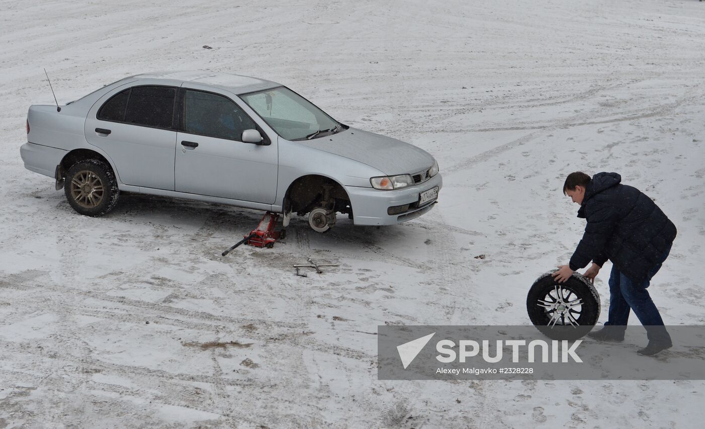 Tire shop operation in Omsk Region