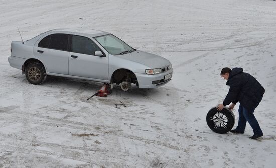 Tire shop operation in Omsk Region