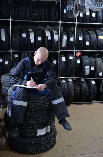 Tire shop operation in Omsk Region
