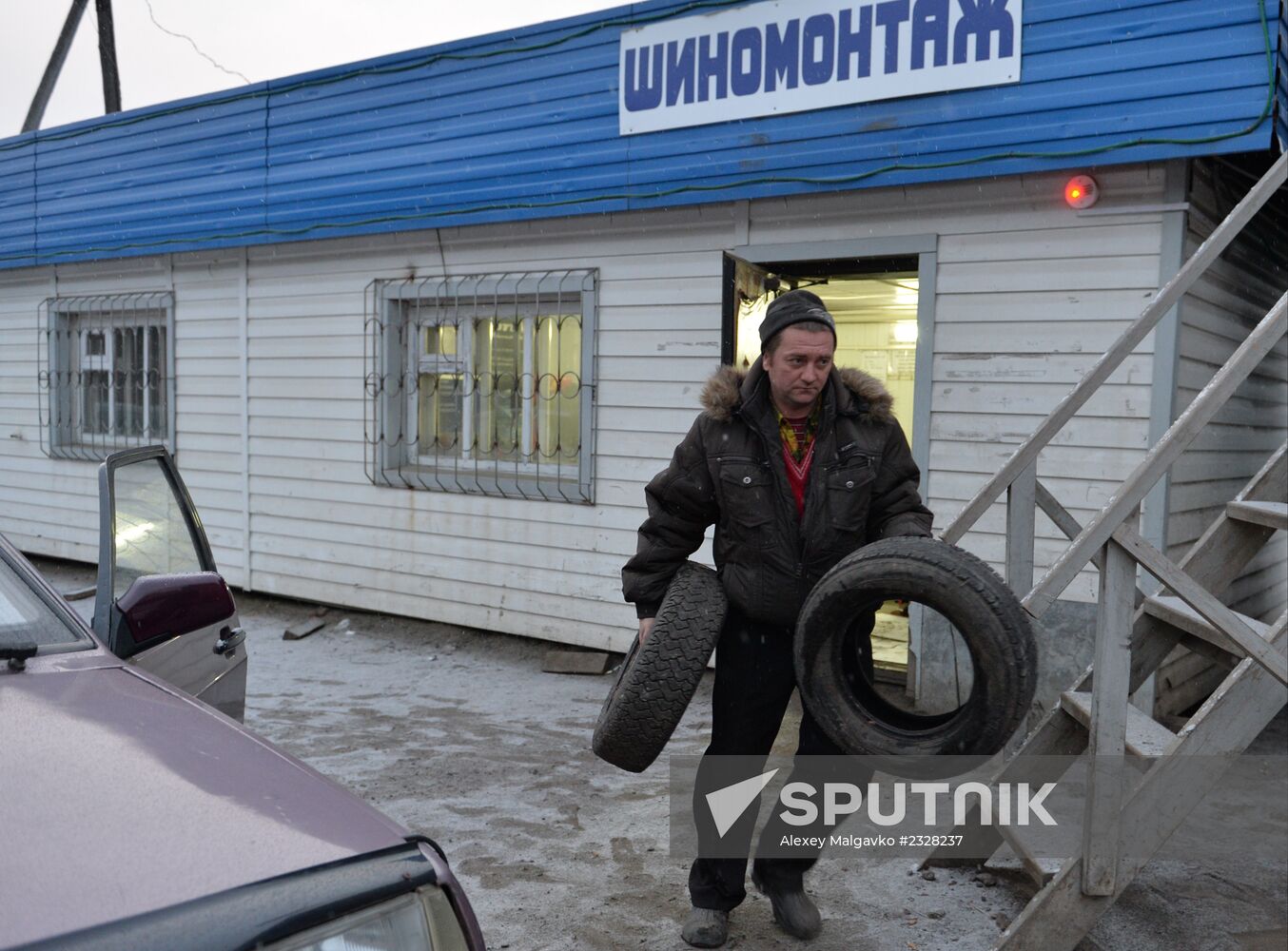 Tire shop operation in Omsk Region